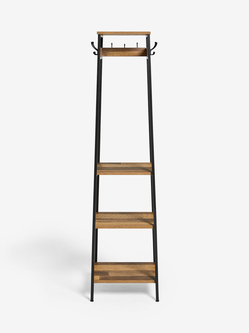 Bronx Black coat stand 180cm tall - British product