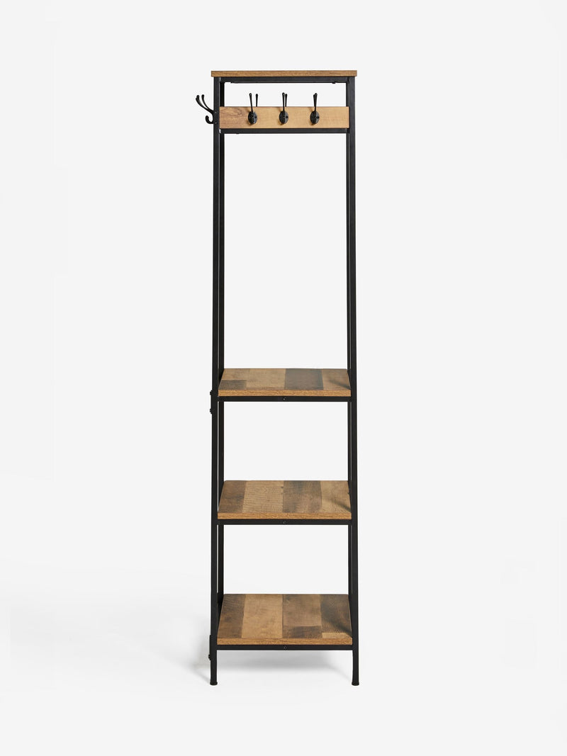 Bronx Black coat stand 180cm tall - British product
