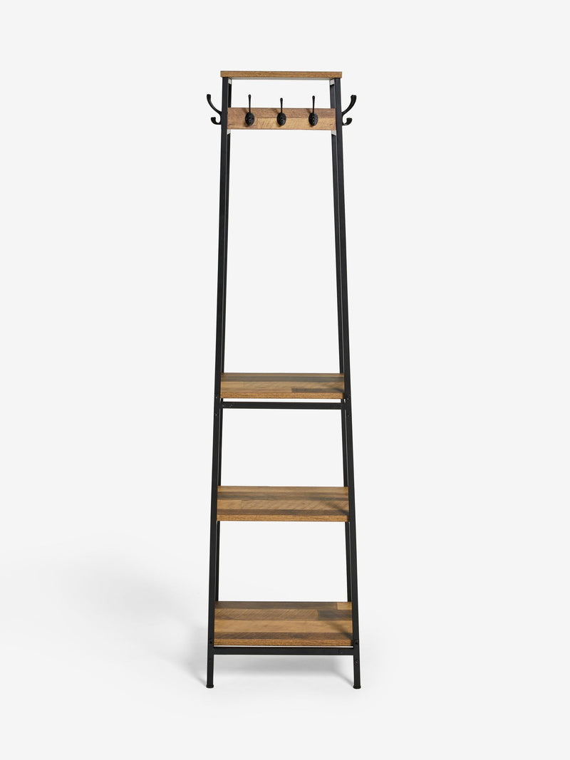 Bronx Black coat stand 180cm tall - British product