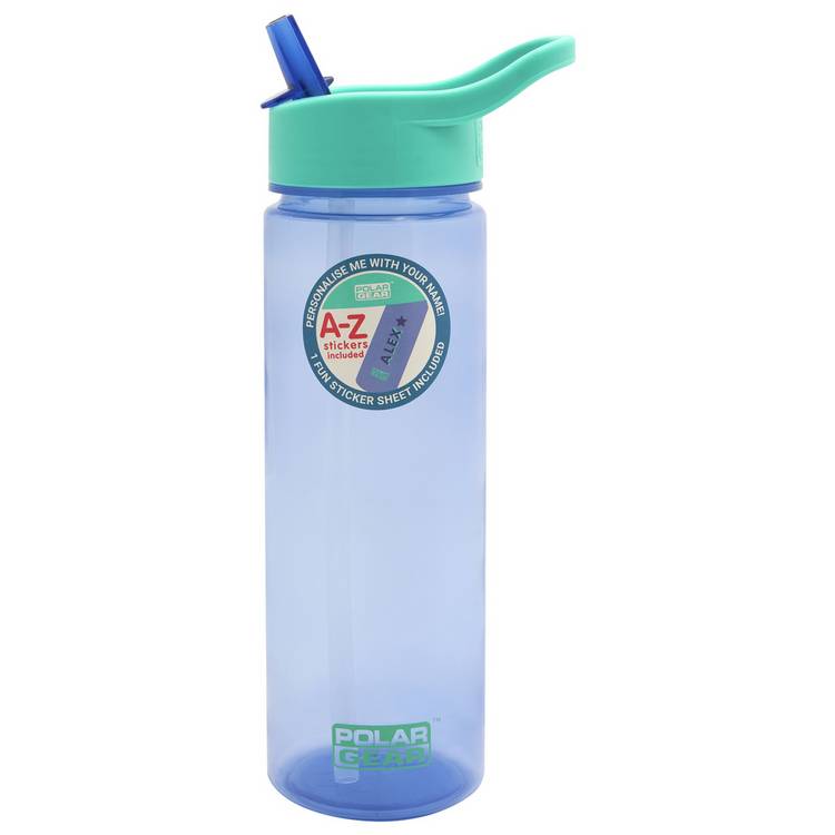 Teal sipper water bottle 600ml, UK version