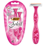 BIC Miss Soleil women's 3 blade disposable razors pack of 4 - British product