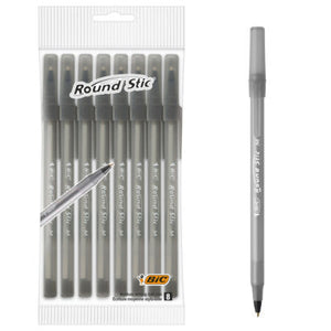 Bic Black Round Stic Ball Pens