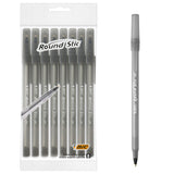 Bic ballpoint pens black pack of 8 - British product