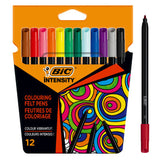 ASDA Bic Intensity Colouring Felt Pens Pack of 12- Buy online at McGrocer