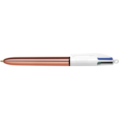 Bic 4 Colours rose gold ballpoint pens 3 pack - British product