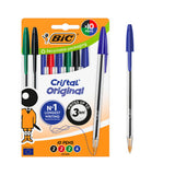 ASDA BIC Cristal Original Assorted Ballpoint Pens Medium (1.0 mm) - Box of 10- Buy online at McGrocer