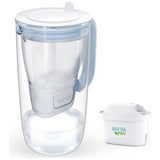 BRITA glass water filter jug light blue 2.5L (British brand)