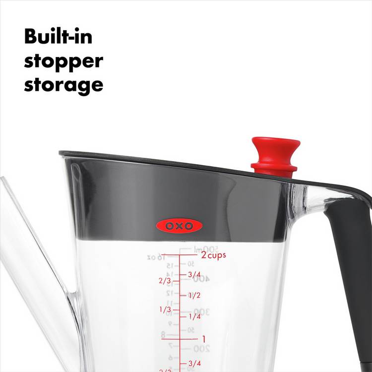 OXO fat separator jug grey 0.5L, imported from the UK