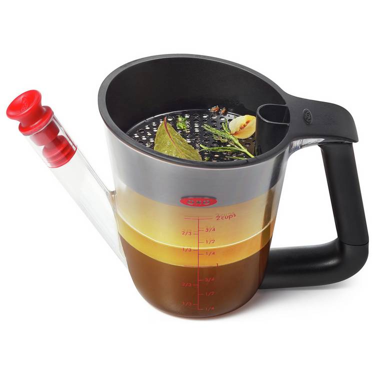 OXO fat separator jug grey 0.5L, imported from the UK
