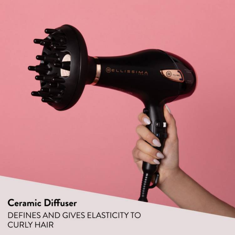 Bellissima ceramic hair dryer with diffuser, British brand