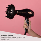 Bellissima ceramic hair dryer with diffuser, British brand