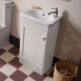 Tavistock Ashby cloakroom vanity unit white 46.4 cm, imported from the UK