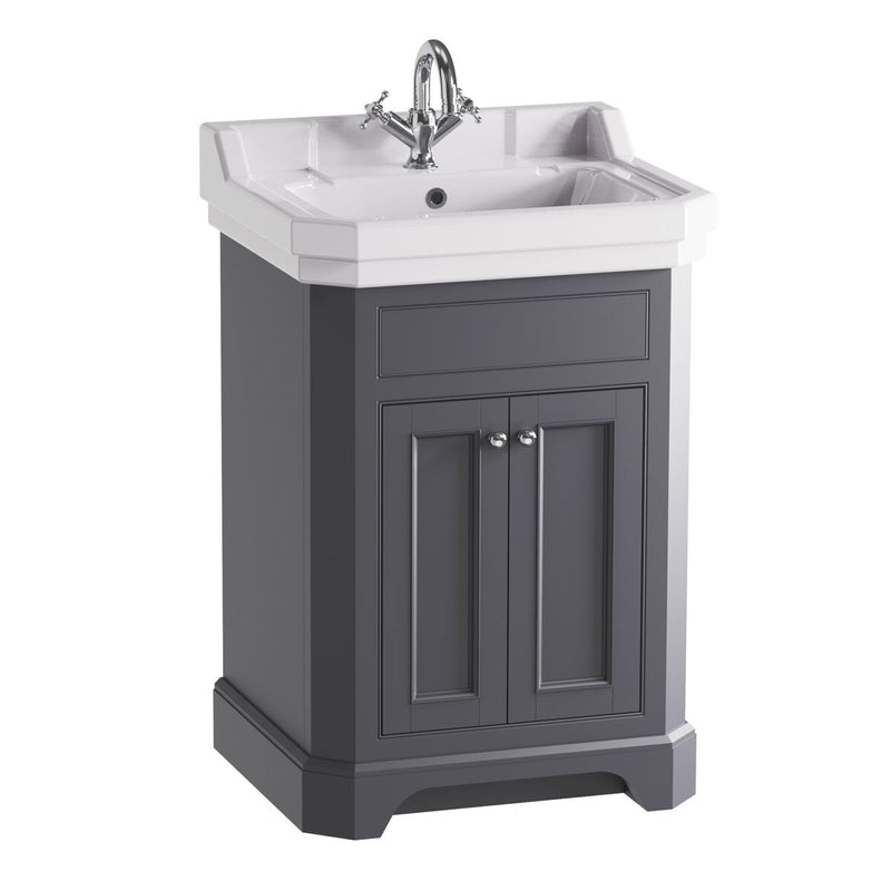 Tavistock Abbot 61cm floor-mounted vanity unit dark grey, UK version