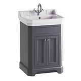 Tavistock Abbot 61cm floor-mounted vanity unit dark grey, UK version