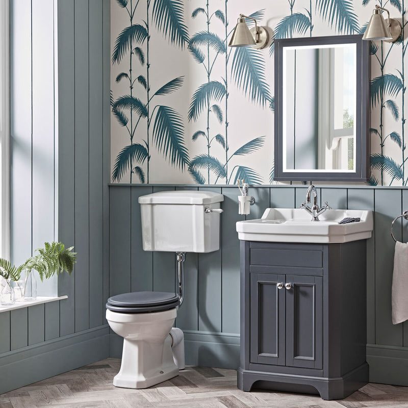 Tavistock Abbot 61cm floor-mounted vanity unit dark grey, UK version