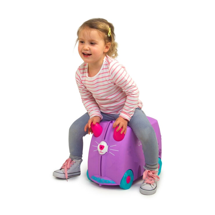 Trunki Cassie Cat ride-on suitcase 18L - British product