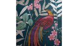 Catherine Lansfield bedding set tropical birds green single (British brand)