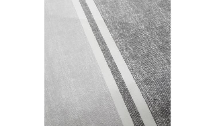 Catherine Lansfield Textured Bands Grey bedding set single - British product