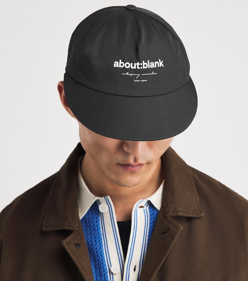 about:blank logo cap in nylon, UK version