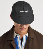 about:blank logo cap in nylon, UK version