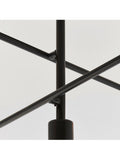 Gallery Home matt black 5-light flush ceiling light, UK version