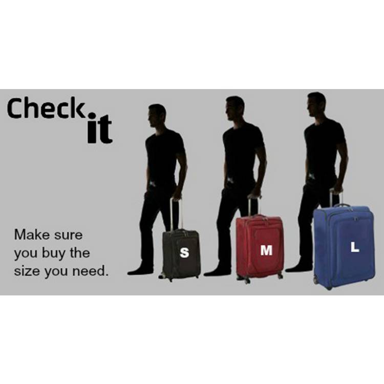 it Luggage 28L black backpack with wheels, imported from the UK