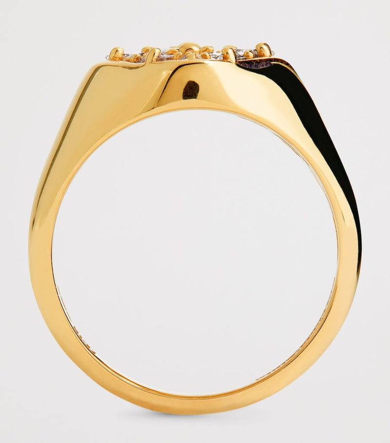 Suzanne Kalan La Fantaisie signet ring size 4 - British product
