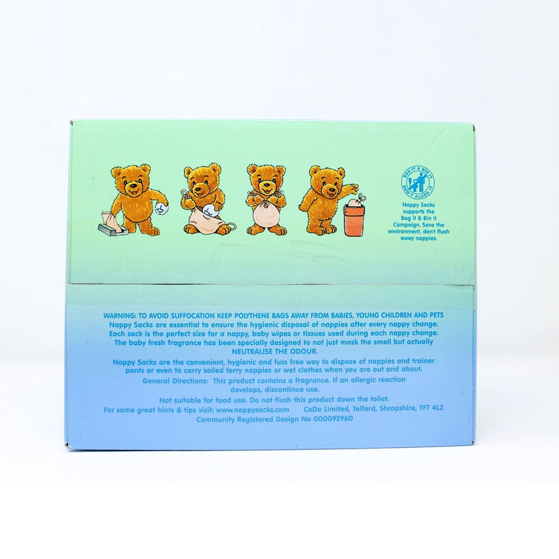 Polylina original nappy sacks 4 x 200 pack, imported from the UK