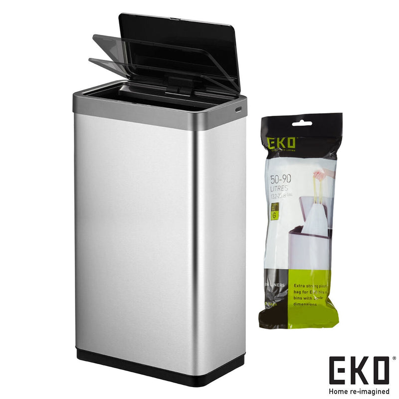 EKO Mirage X motion sensor bin stainless steel 80L, UK version