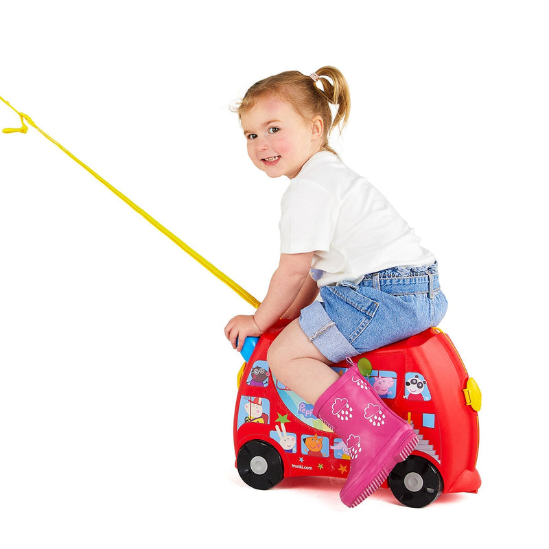 Trunki Peppa Pig Party Bus ride on case 1.7kg - British product