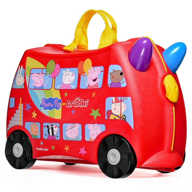 Trunki Peppa Pig Party Bus ride on case 1.7kg - British product