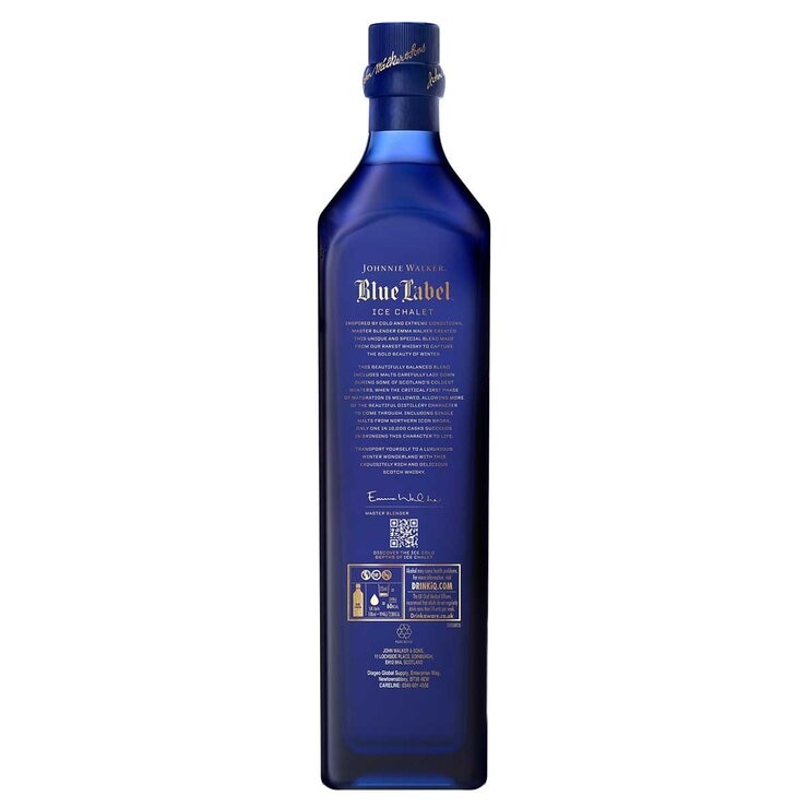 Johnnie Walker Blue Label Ice Chalet Scotch whisky 70cl (British brand)