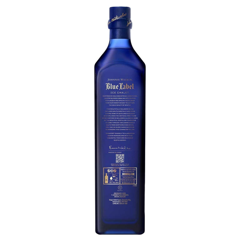 Johnnie Walker Blue Label Ice Chalet Scotch whisky 70cl (British brand)