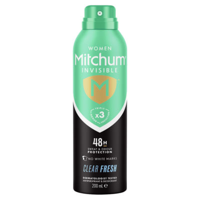 Mitchum Clear Fresh Antiperspirant & Deodorant Spray 200ml, imported from the UK
