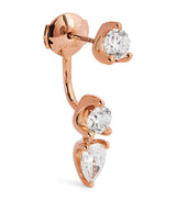 Harrods Anita Ko Orbit Rose Gold and Diamond Single Earring- Buy online at McGrocer