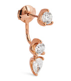 Anita Ko rose gold and diamond orbit single earring - British product