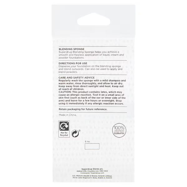Superdrug Blending Makeup Sponge Purple (British brand)