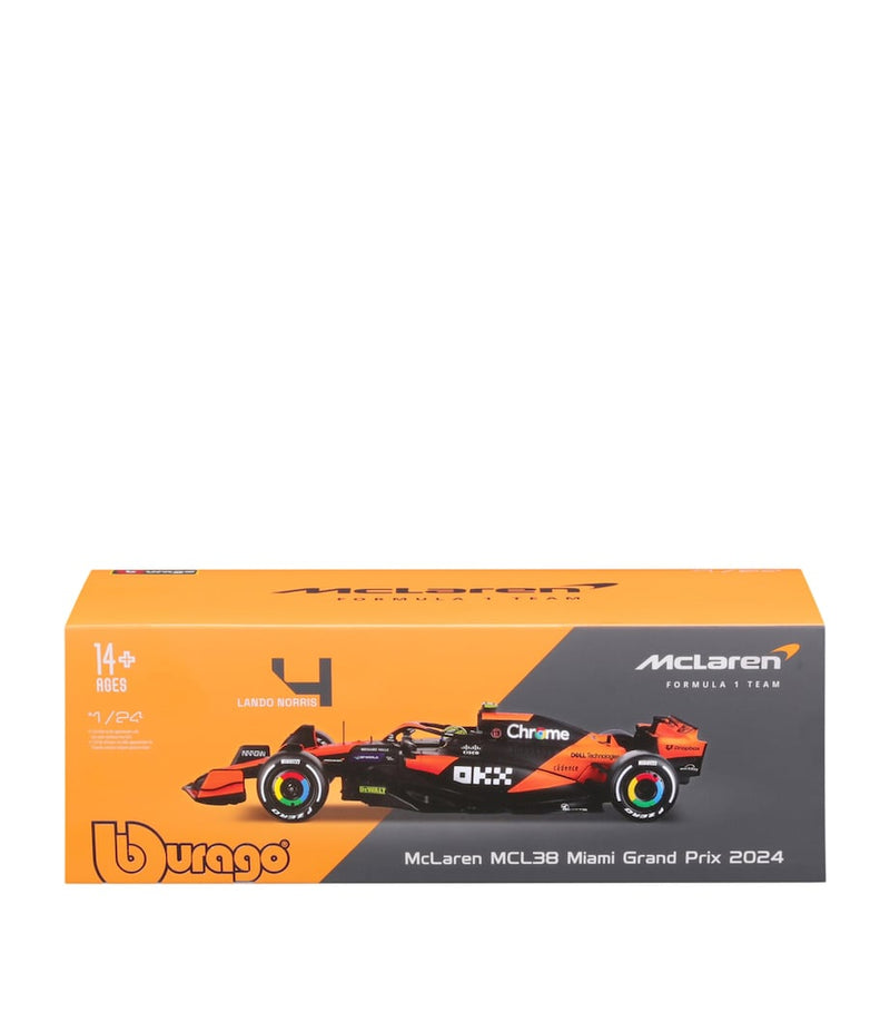 Bburago McLaren MCL38 Lando Norris 1:24 model car (British brand)