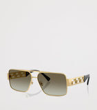 Versace wire-frame rectangular sunglasses, UK version
