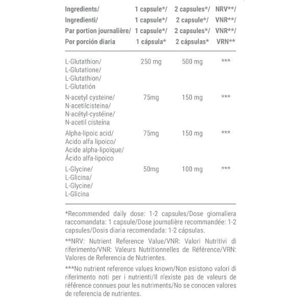 RAIBU reduced glutathione supplement with NAC ALA 90 capsules - British product