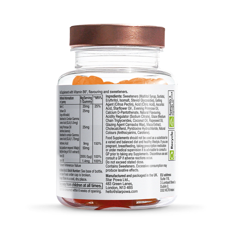 Starpowa hormone balance vitamin gummies 30 count (British brand)