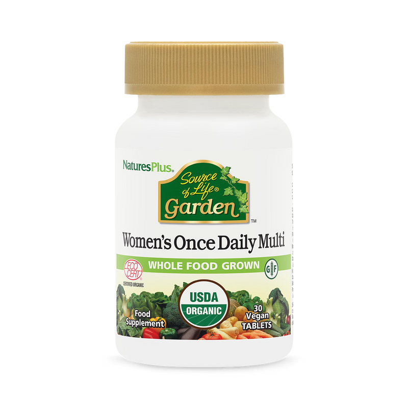 Sol Garden organic women's daily multivitamin 30 tablets (British brand)