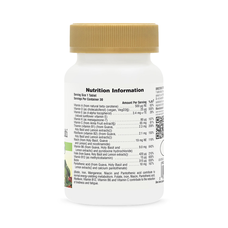 Sol Garden organic women's daily multivitamin 30 tablets (British brand)