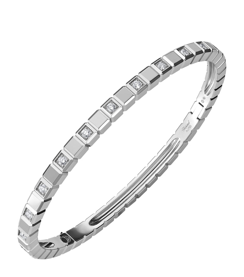 Chopard Ice Cube white gold diamond bangle - British product