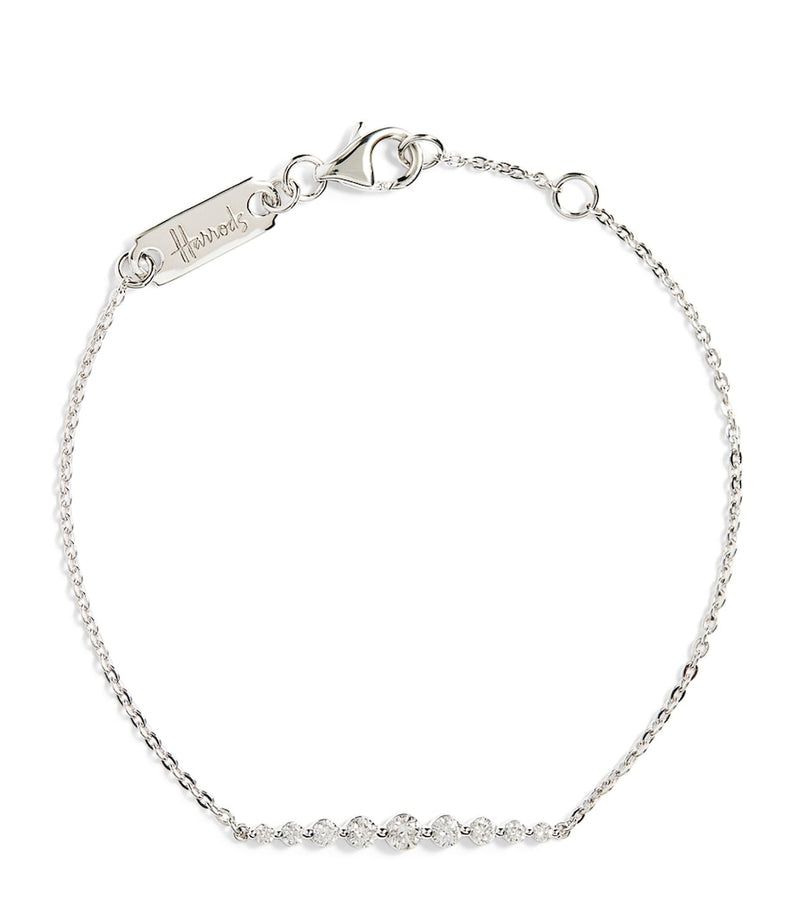 Harrods diamond bracelet white gold 0.33ct, UK version