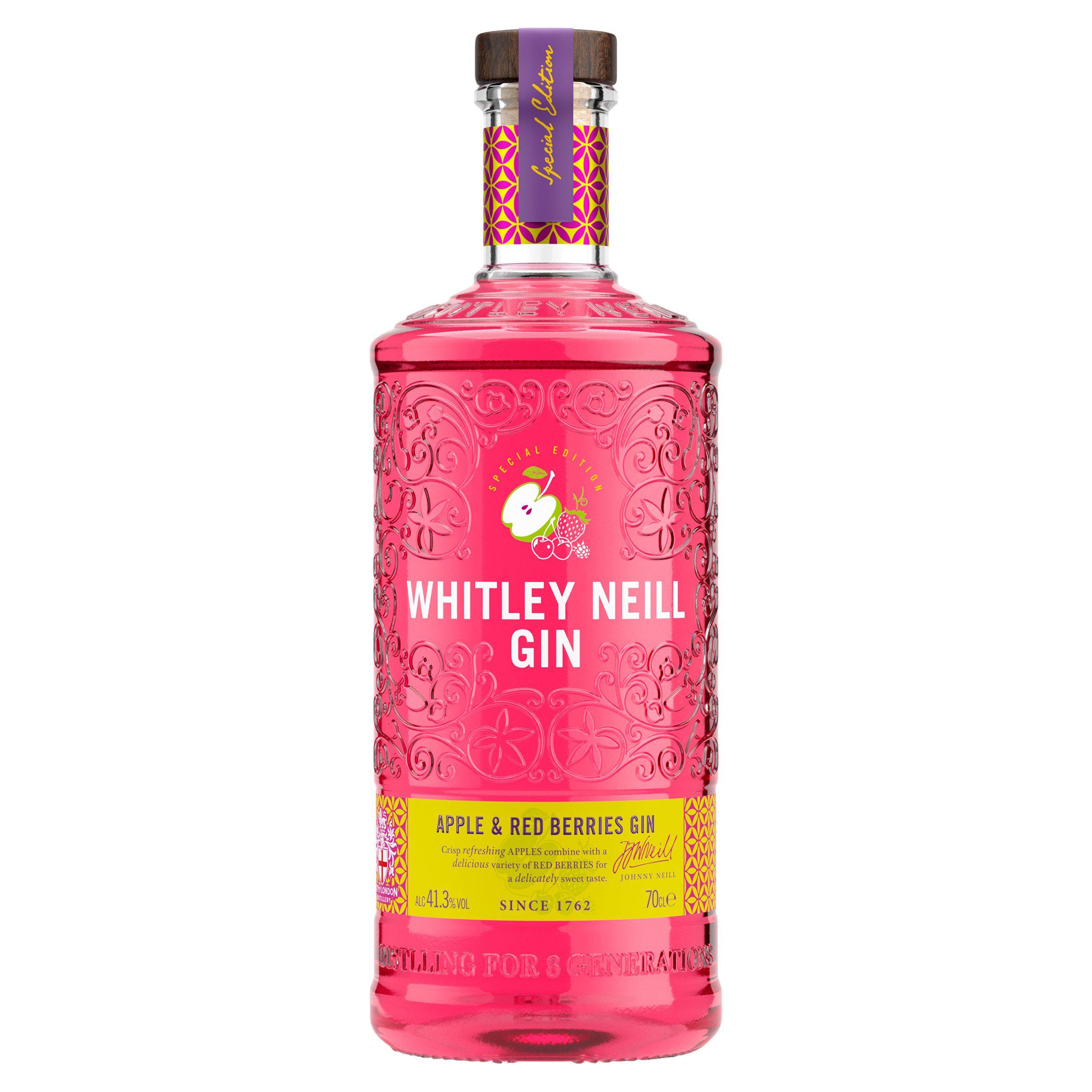 Whitley Neill Apple & Red Berries Gin, Special Edition 70cl GOODS Sainsburys