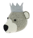 Fiona Walker wool bear head decoration 23cm - British product