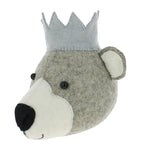 Fiona Walker wool bear head decoration 23cm - British product