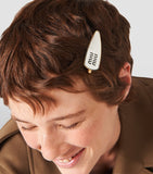 Miu Miu small enamel logo hair clip - British product