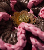 Miu Miu lambskin woven flower charm keyring (British brand)